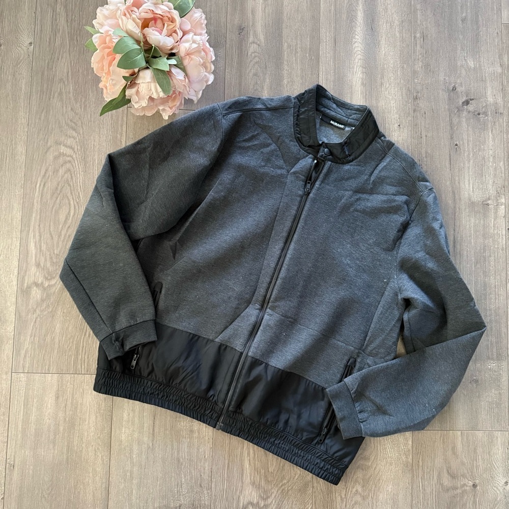 Men's Murano Grey Two‎ Tone Bomber Style Jacket